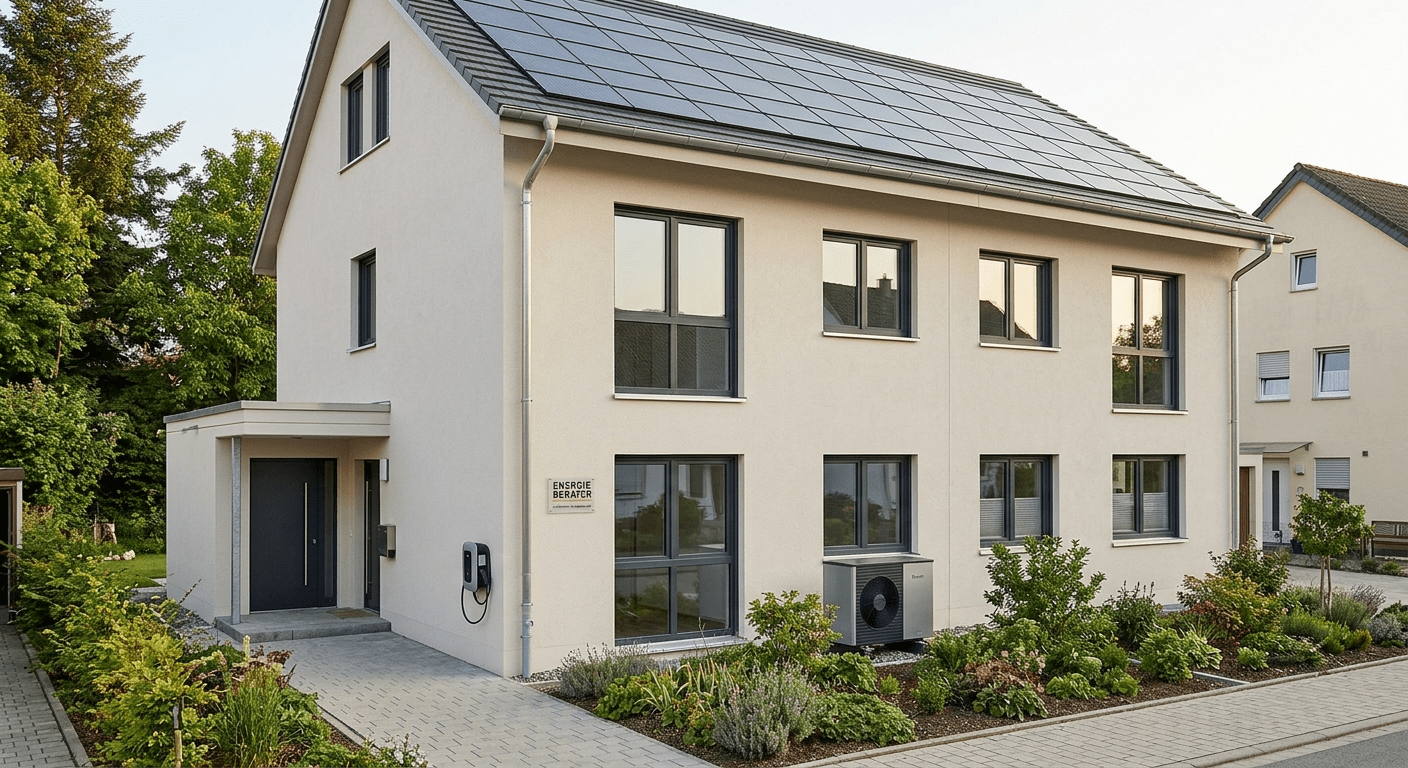 Saniertes Einfamilienhaus mit Photovoltaikanlage auf dem Dach